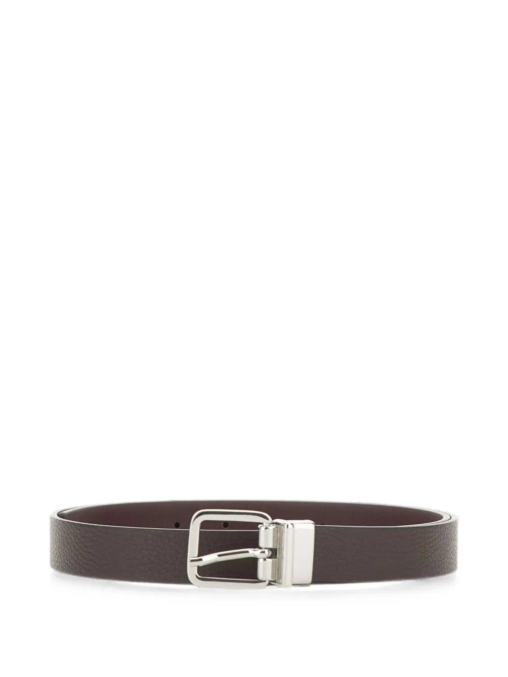 GIANNI CHIARINI reversible grained-calf leather belt - Marrone