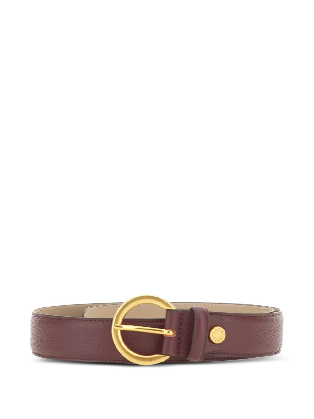 GIANNI CHIARINI logo-engraved leather belt - Rosso