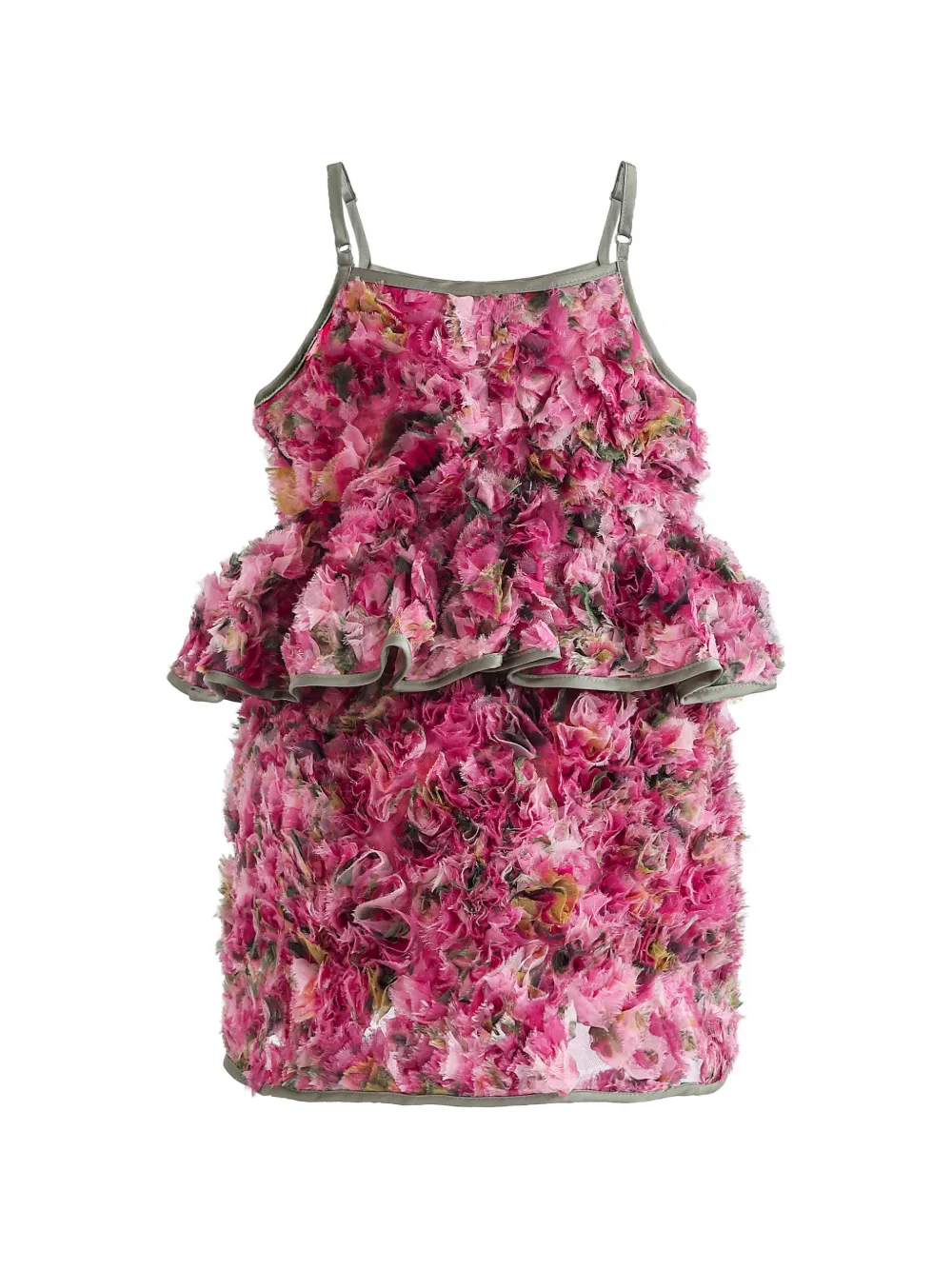 Tulleen Zinnia textured peplum skirt set - Rosa