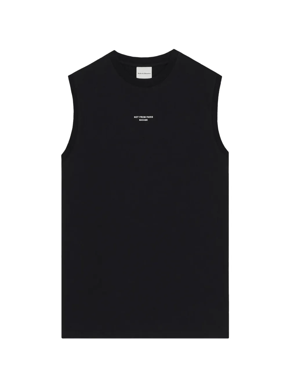 Drôle De Monsieur slogan-print tank top - Nero