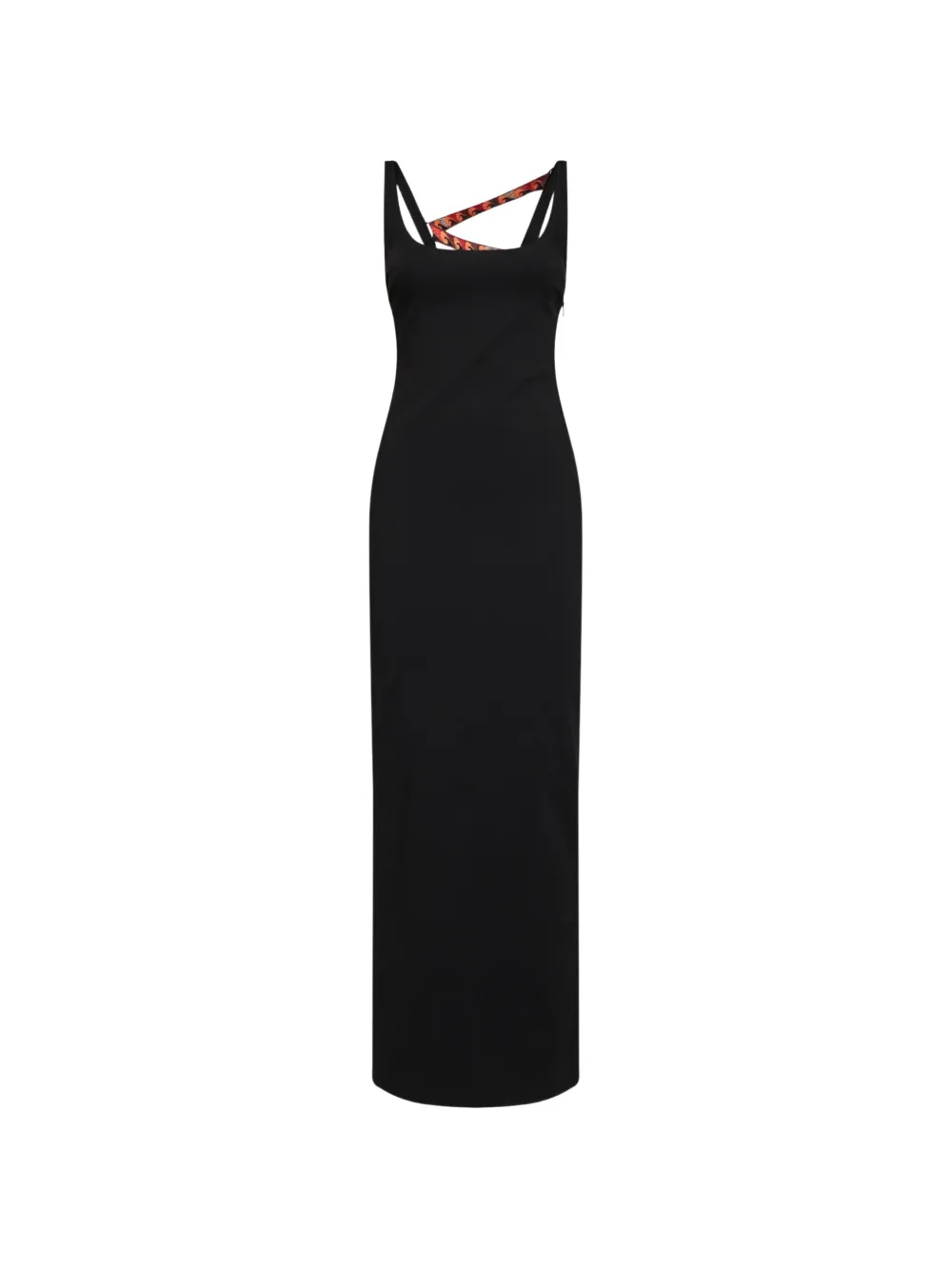 PUCCI printed-strap open-back maxi dress - Nero