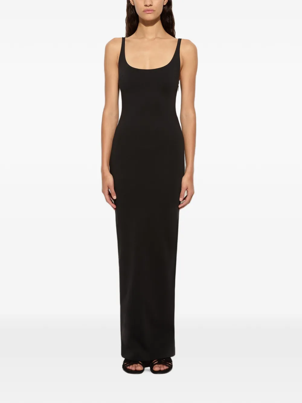PUCCI maxi-jurk met open achterkant en bandje met print Zwart