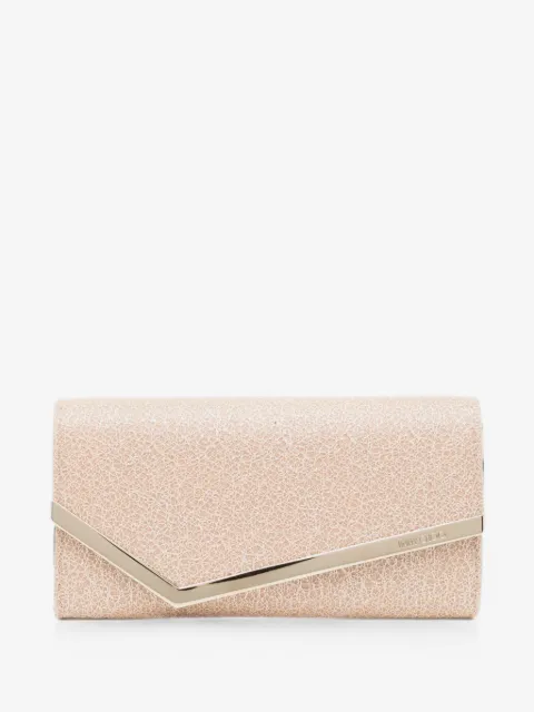 Jimmy Choo glitter-detail envelope clutch bag