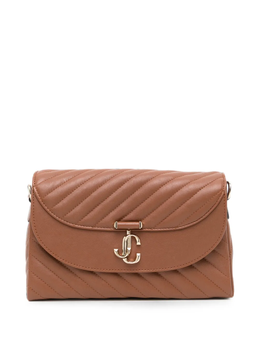 Jimmy Choo quilted leather shoulder bag - Brown