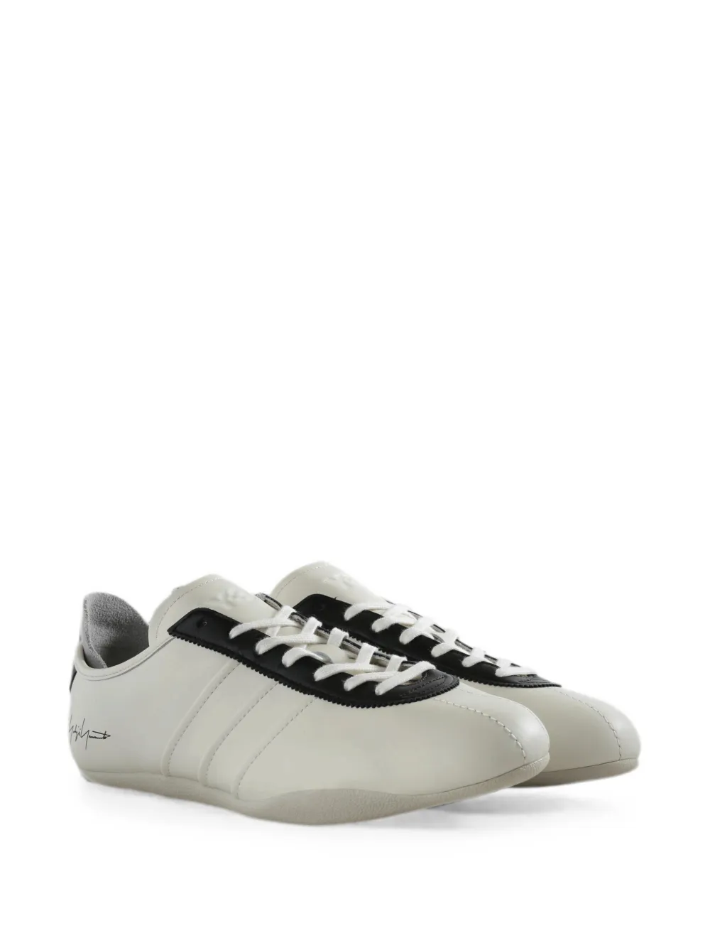 Y-3 Tokyo signature-print low-top sneakers Beige