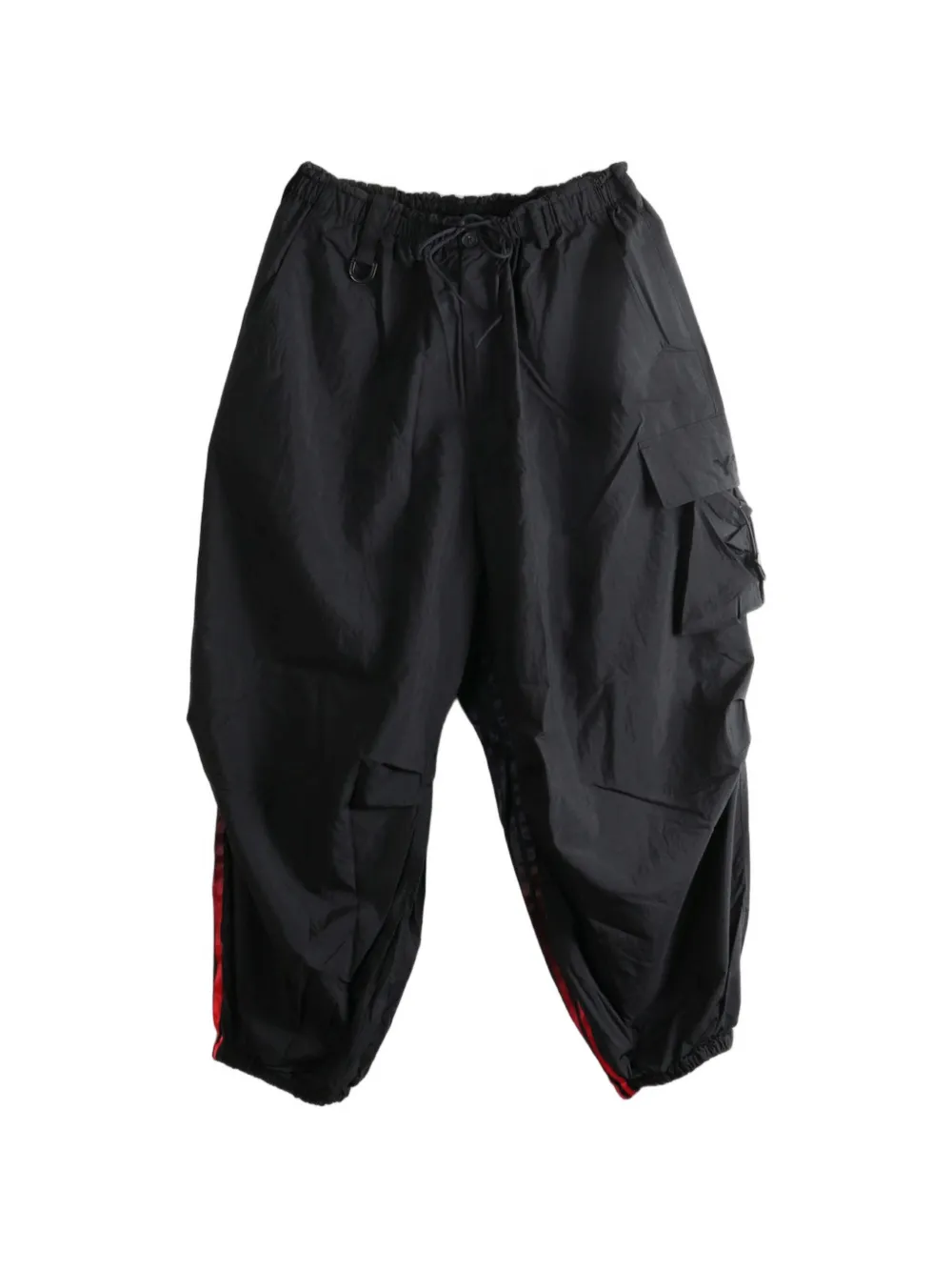 Y-3 side-stripe wide-leg track pants - Nero