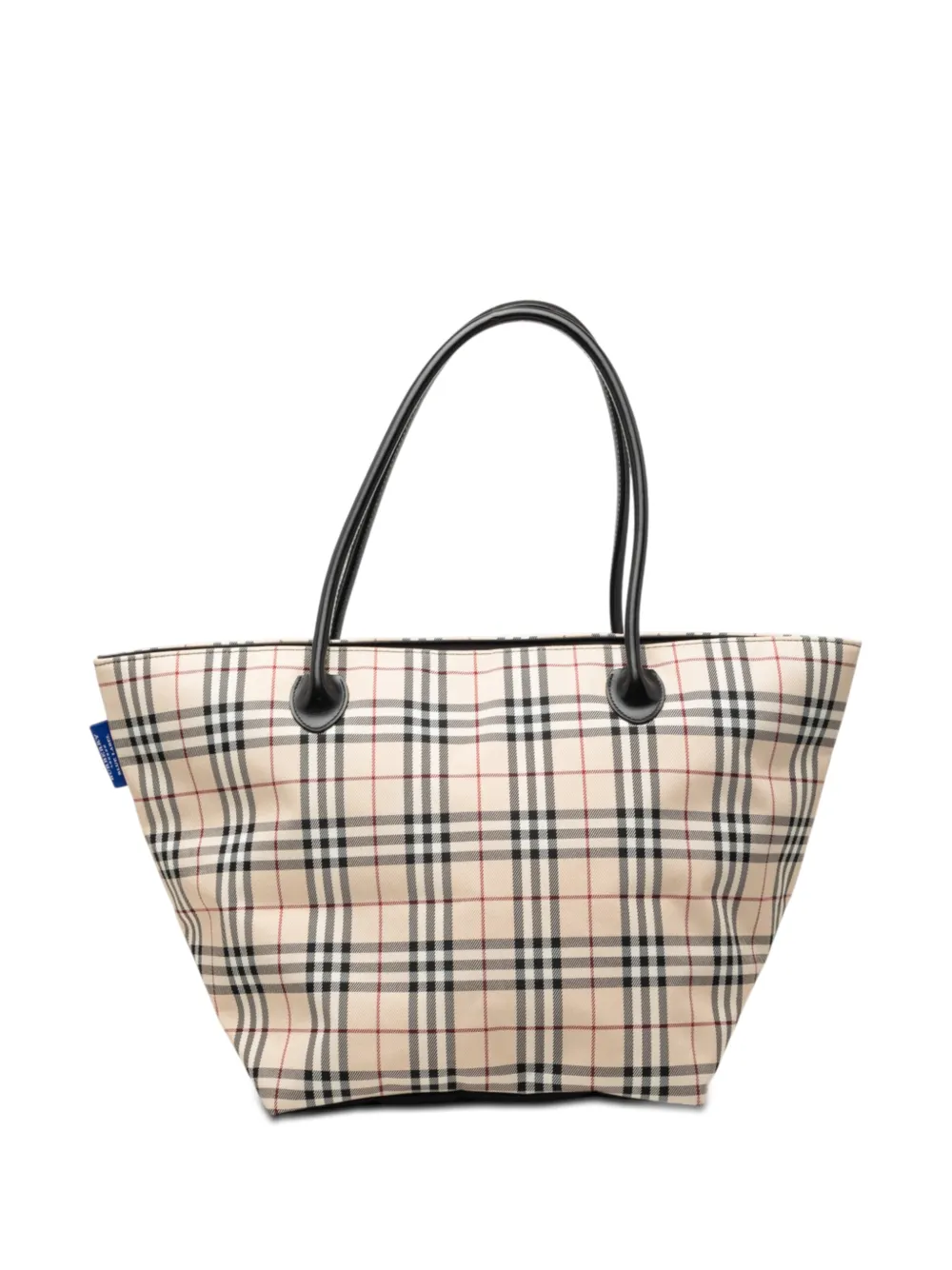 Burberry Pre-Owned Borsa tote in tela con motivo House Check 2000-2017 - Toni neutri