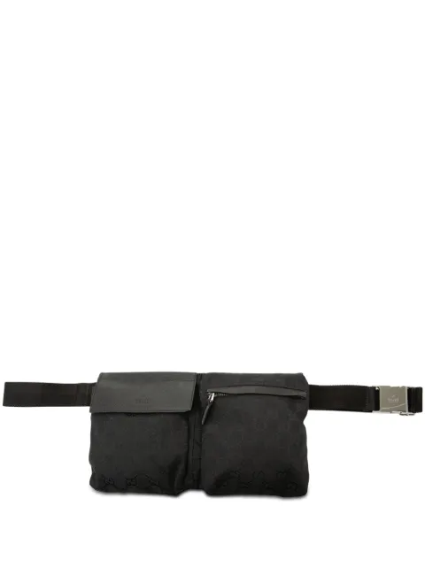 Gucci Pre-Owned 2000-2015 GG Canvas Double Pocket belt bag