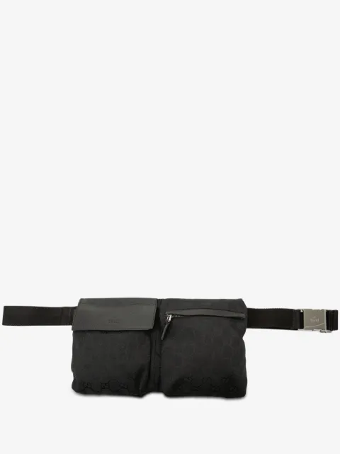 Gucci Pre-Owned 2000-2015 GG Canvas Double Pocket belt bag