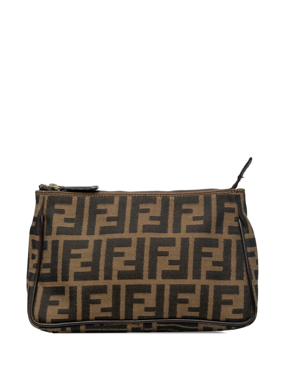 Fendi Pre-Owned Pouch in tela con motivo Zucca 2010-2026 - Marrone