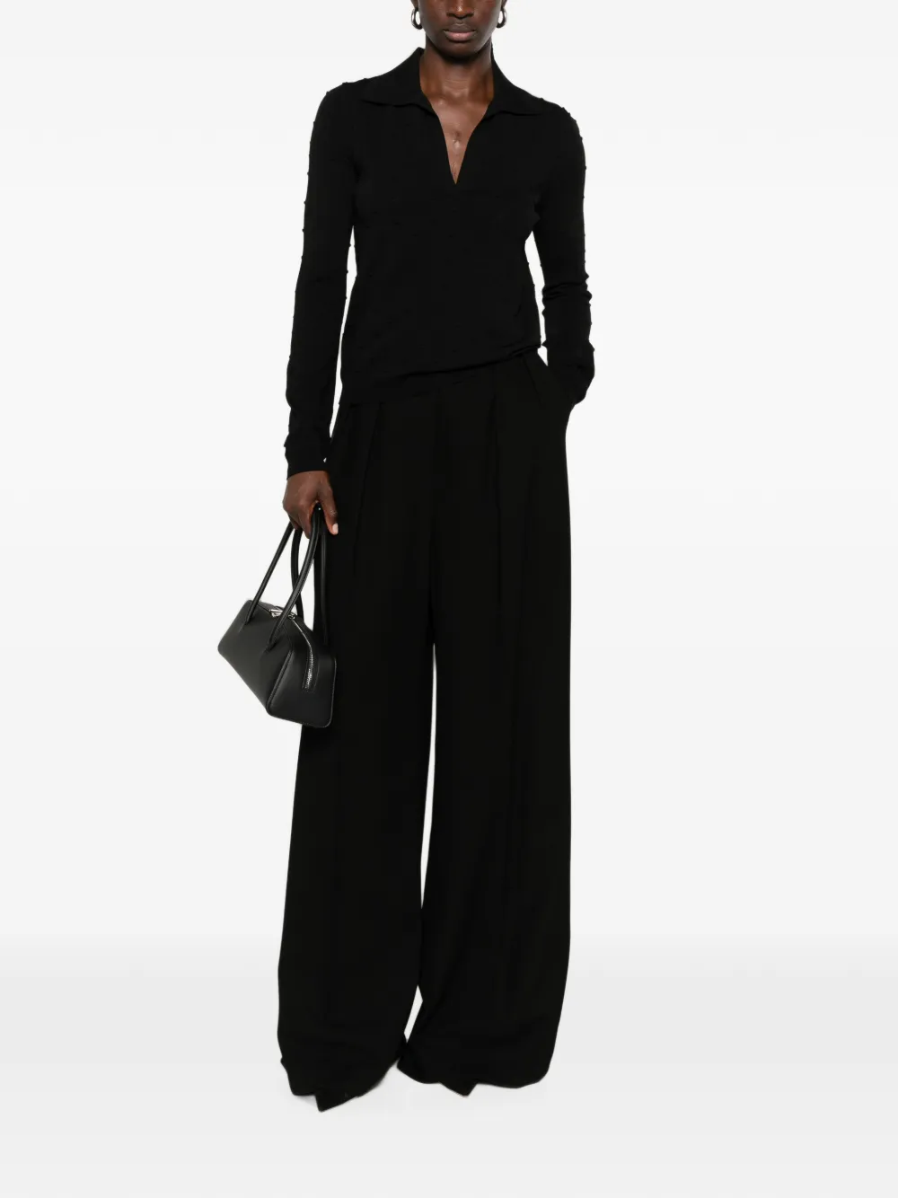 Max Mara Gebreide polotrui Zwart