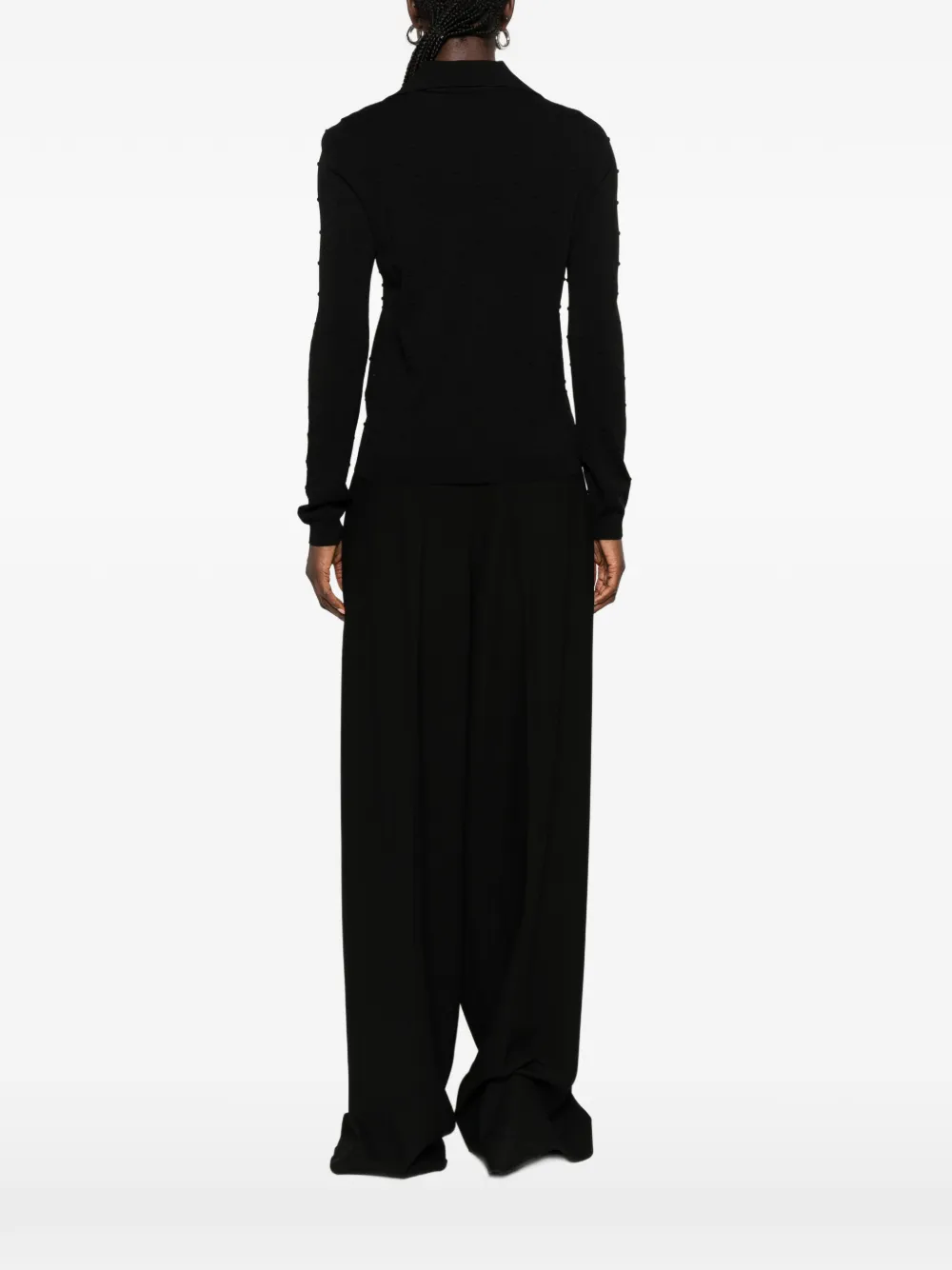 Max Mara Gebreide polotrui Zwart