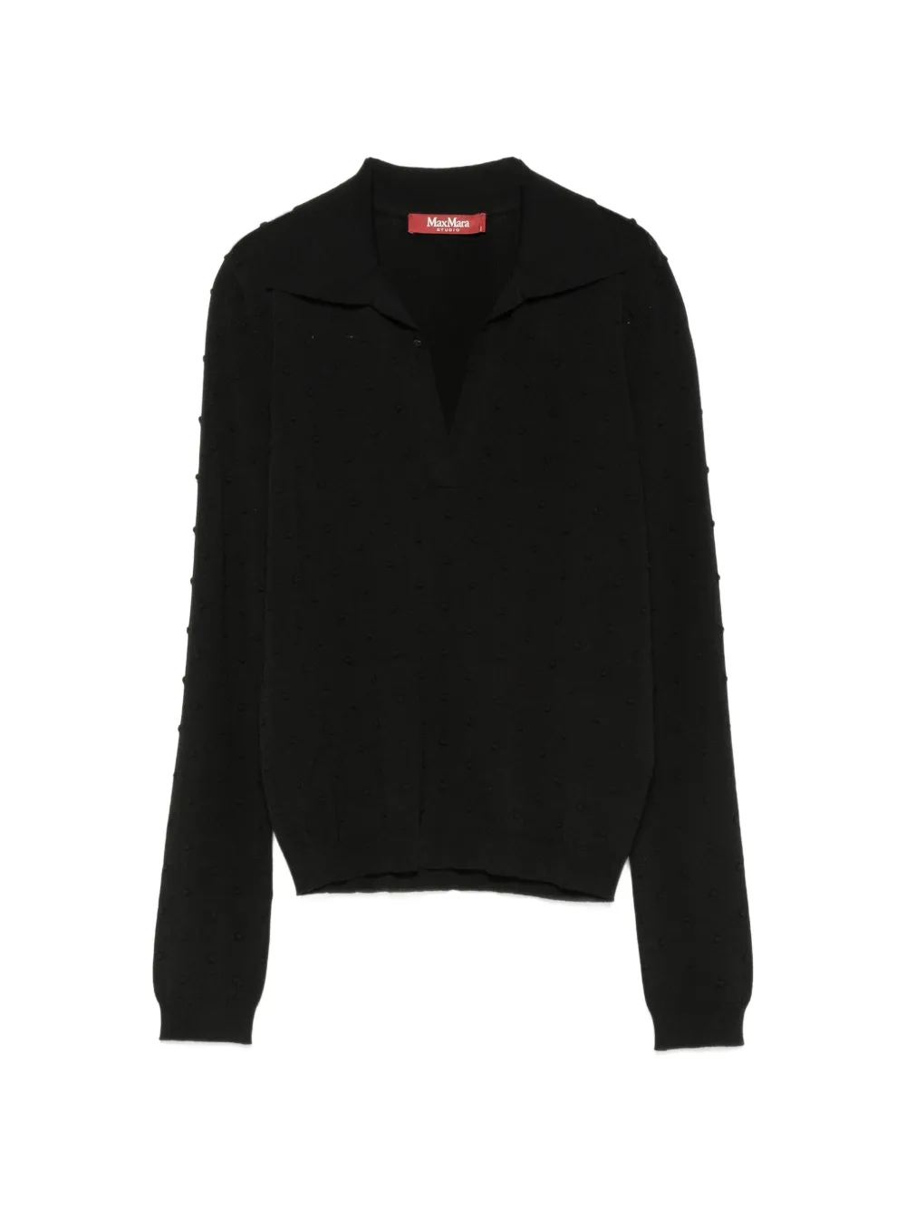 Max Mara Maglione stile polo - Nero