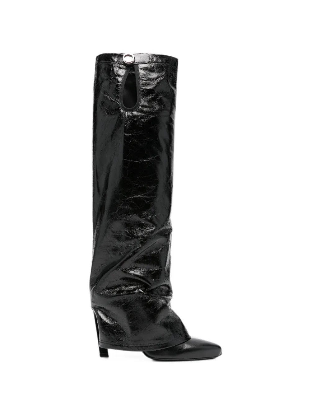 The Attico leather boots - Schwarz