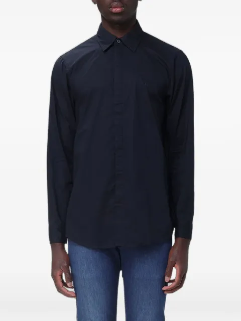 Armani Exchange logo-embroidered shirt
