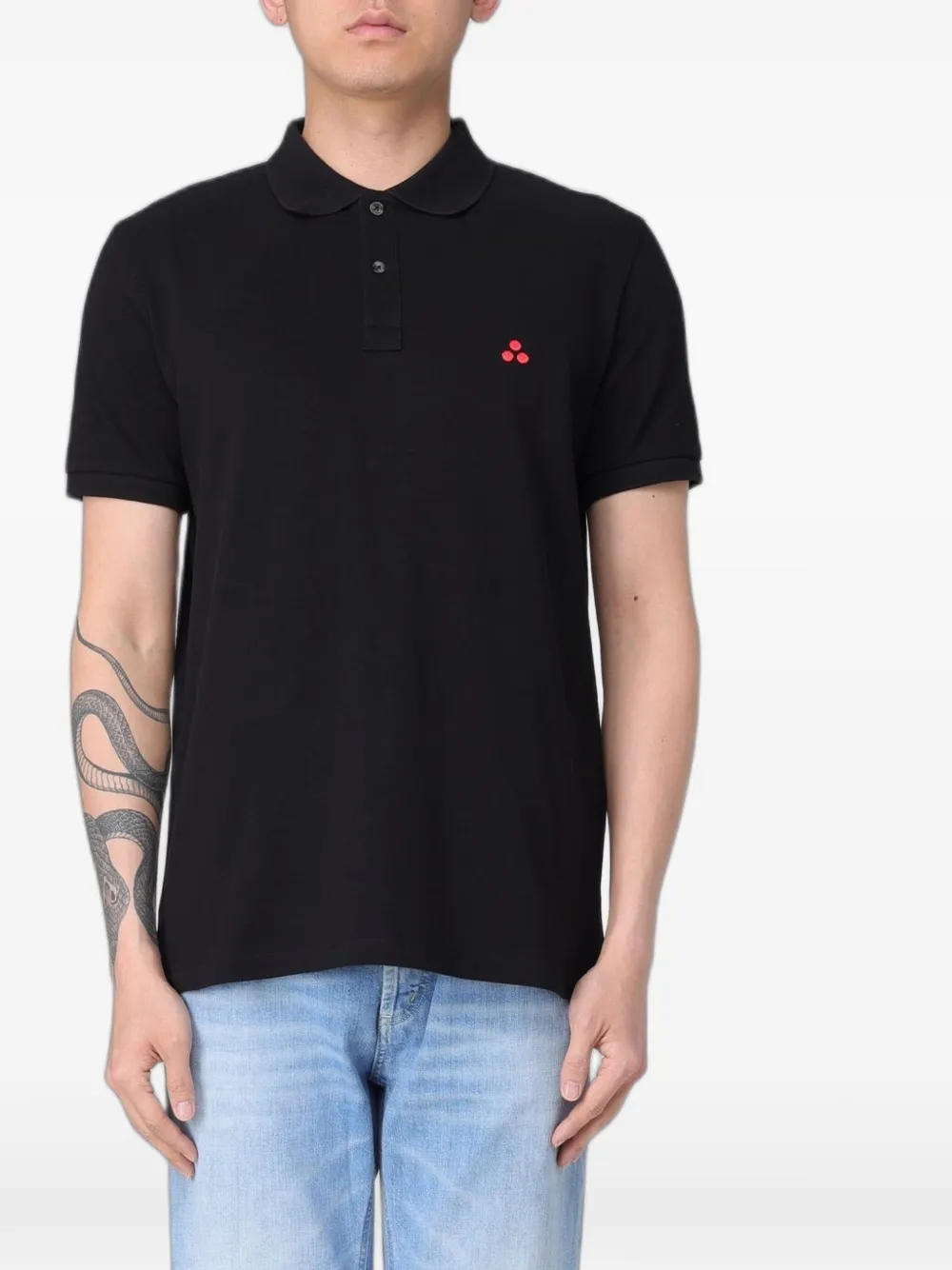 Peuterey Polo con applicazione logo - Nero