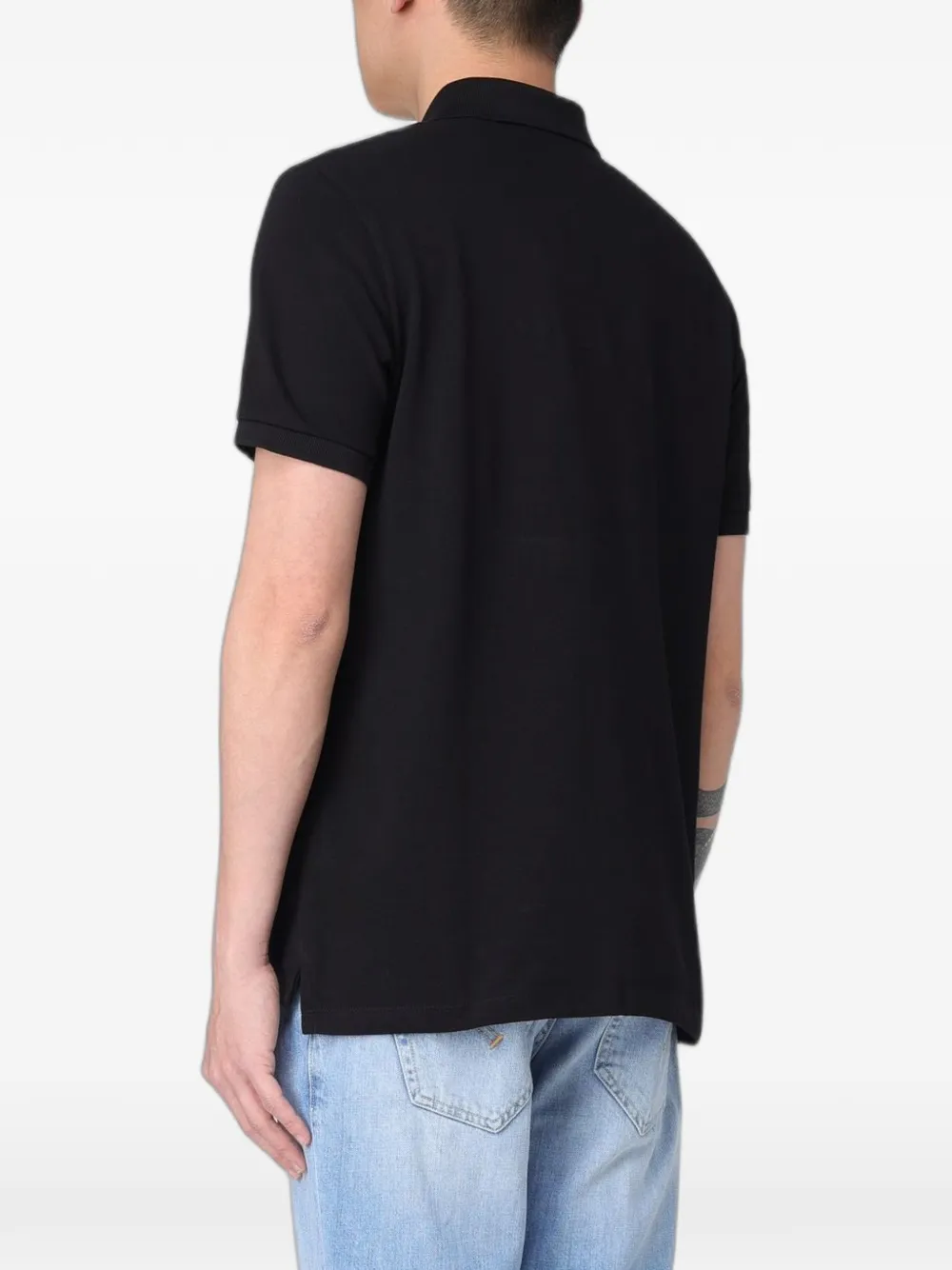 Peuterey Poloshirt met logopatch Zwart