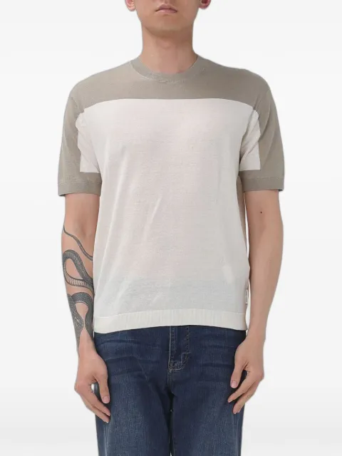 Emporio Armani two-tone short-sleeve T-shirt