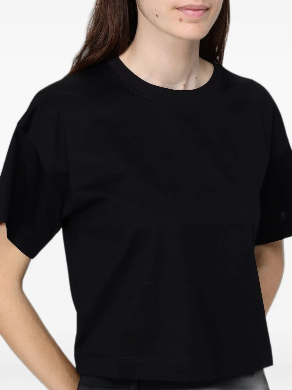 Max Mara T-shirt met geborduurd logo Zwart