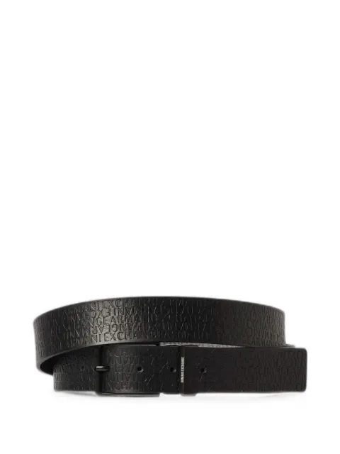 Emporio Armani reversible logo-embossed belt