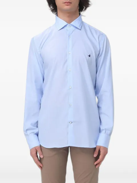 BROOKSFIELD embroidered-logo poplin shirt