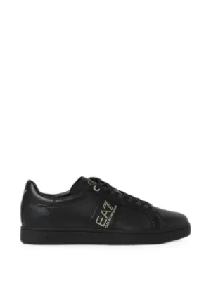 Ea7 Emporio Armani logo-detail lace-up Sneakers | Black | FARFETCH AO