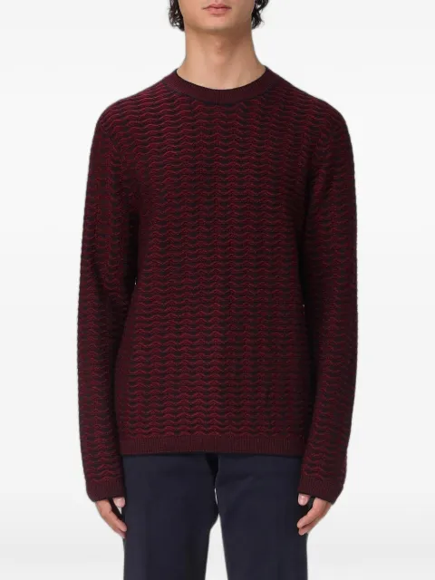 Emporio Armani textured-knit sweater