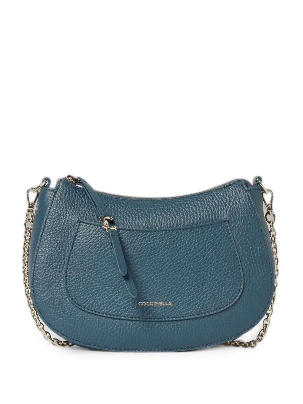 Coccinelle C-Easy pebbled leather shoulder bag - Blu