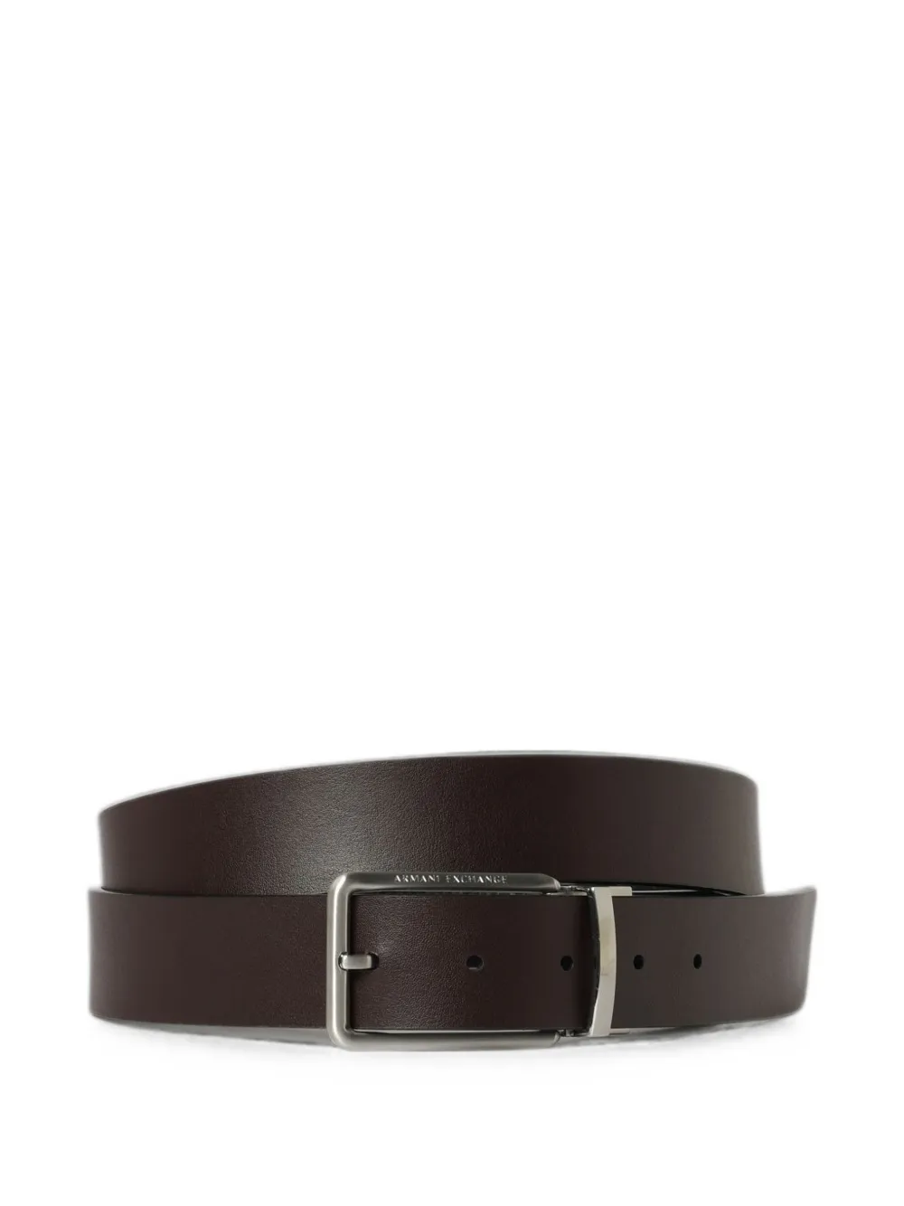 Emporio Armani Omkeerbare leren riem Zwart