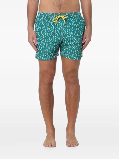 MC2 Saint Barth Lighting Badeshorts mit Gin- und Zitronen-Print