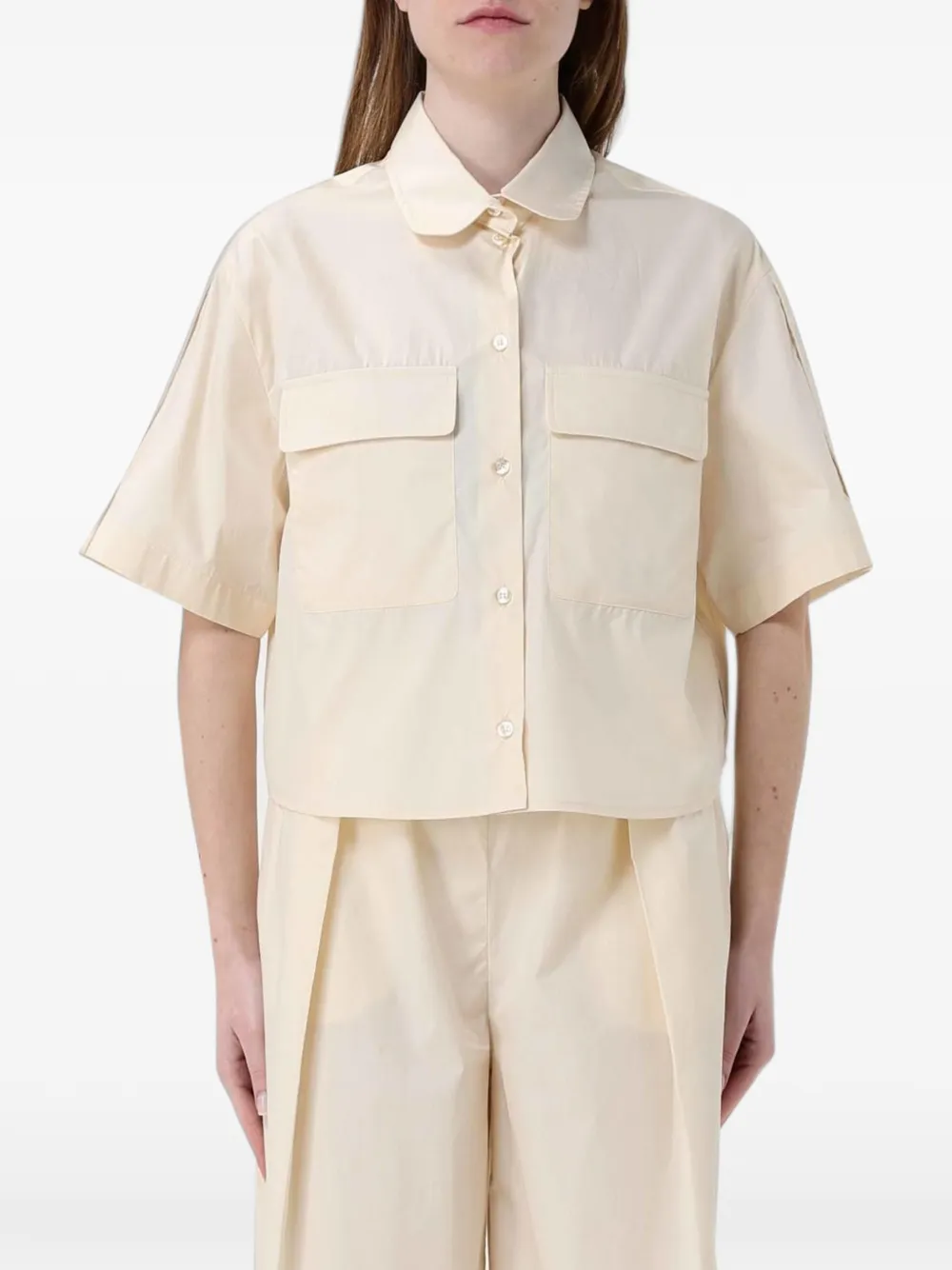 Colmar short-sleeve cotton shirt - Toni neutri