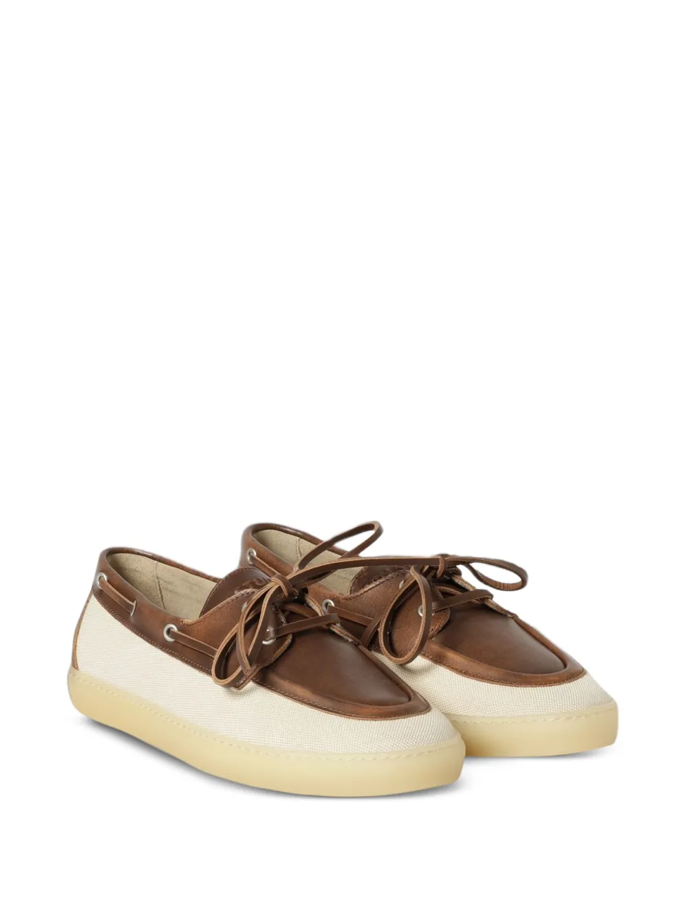 Copenhagen Bootschoenen met leren afwerking Beige