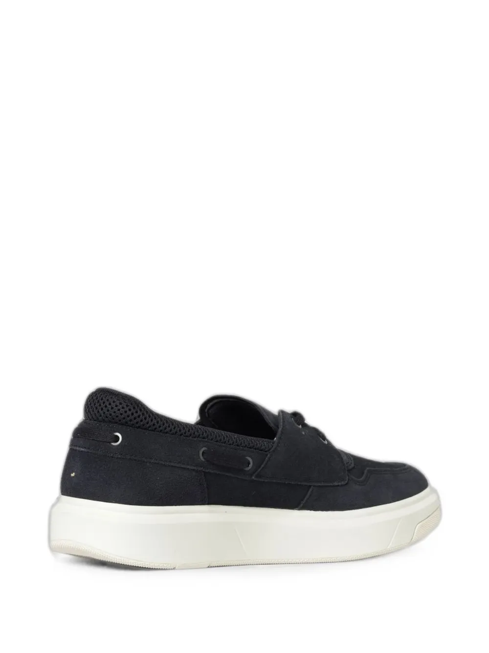 Armani Exchange suede boat shoes Blauw