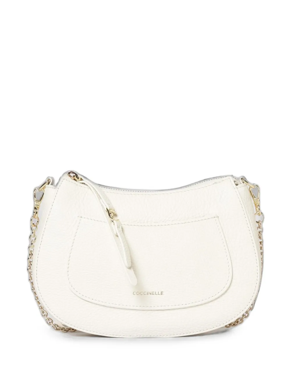 Coccinelle C-Easy grained leather shoulder bag - Toni neutri