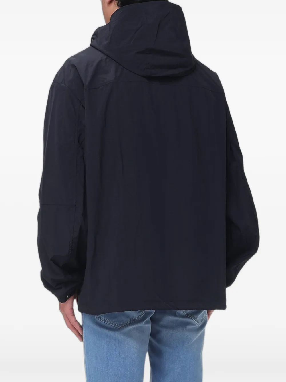 Armani Exchange Jack met capuchon en logopatch Blauw