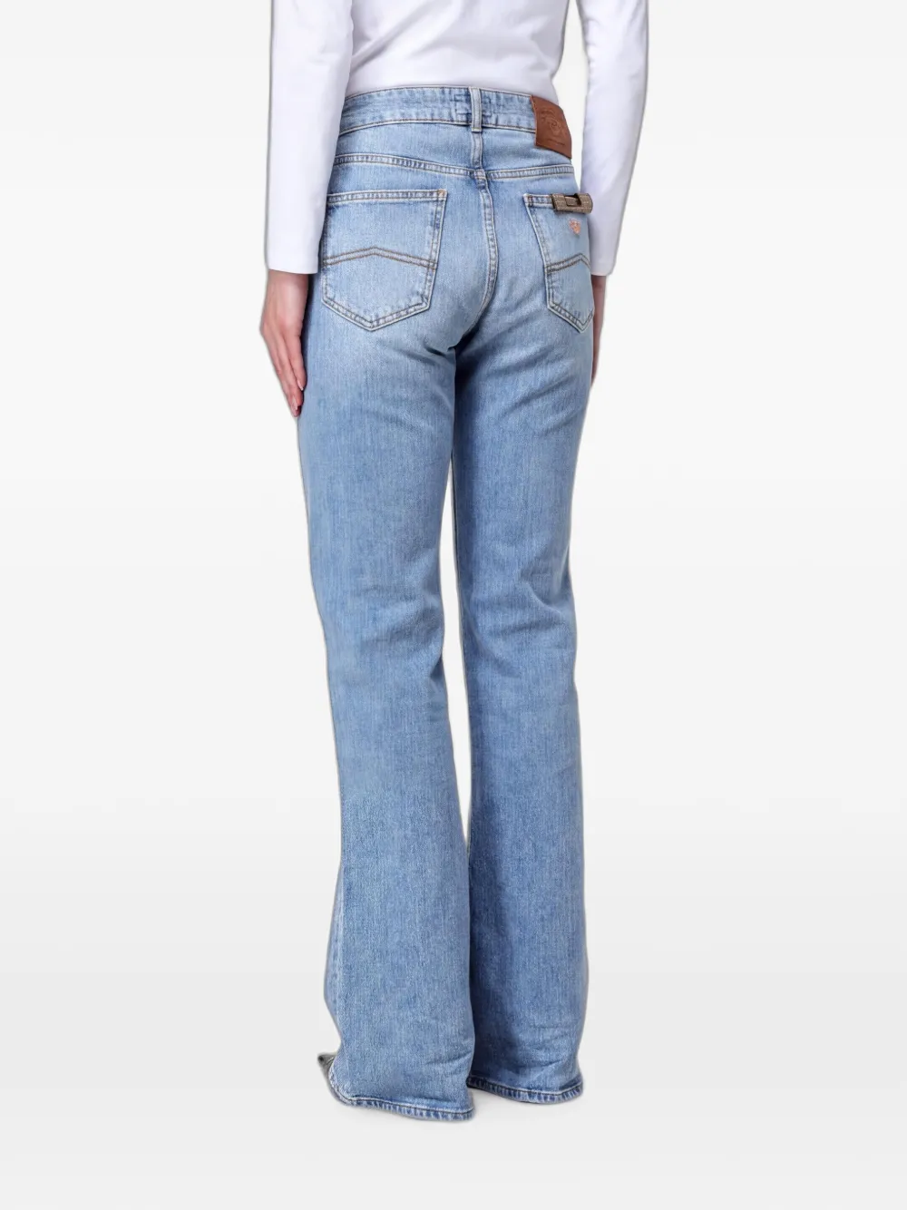 Emporio Armani J7J flared jeans Blauw