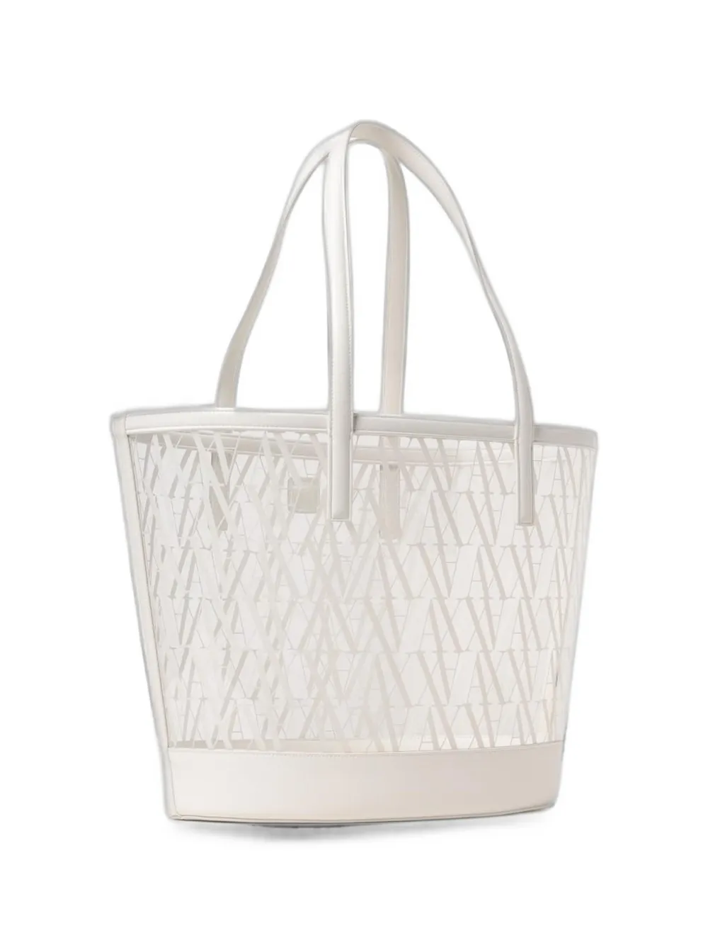 Emporio Armani Exchange shopper met logoprint Wit