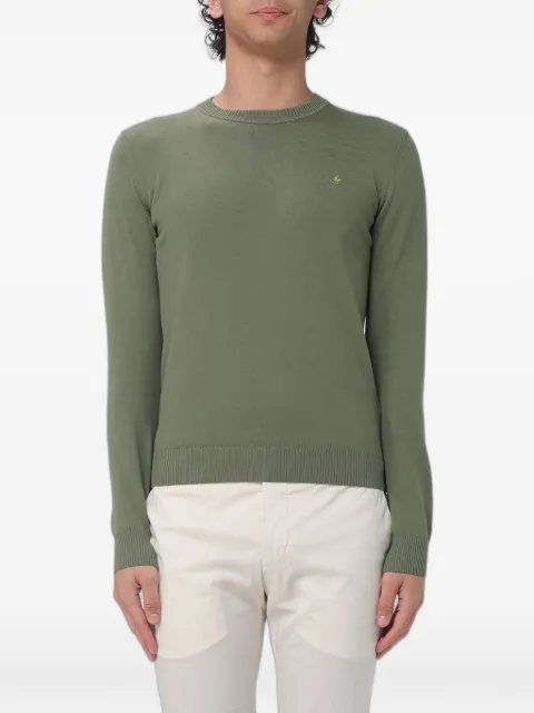 BROOKSFIELD logo-embroidered crew-neck sweater