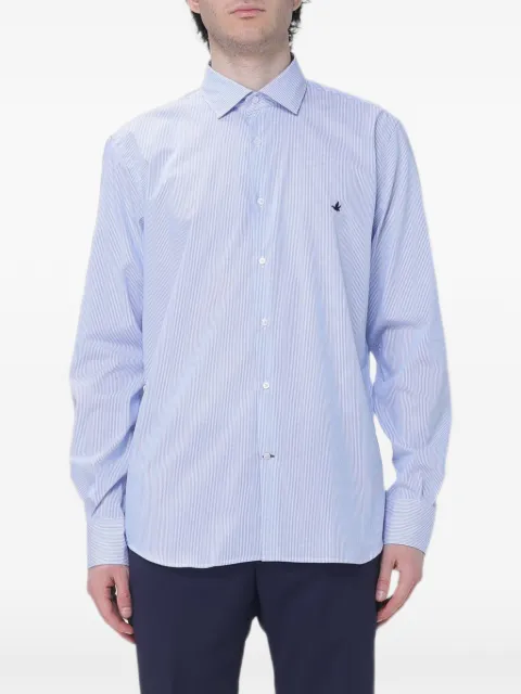 BROOKSFIELD camisa con logo bordado y motivo de rayas