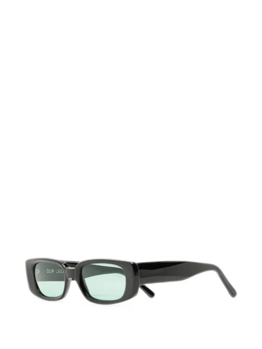 OUR LEGACY Samhain rectangle-frame sunglasses - Nero