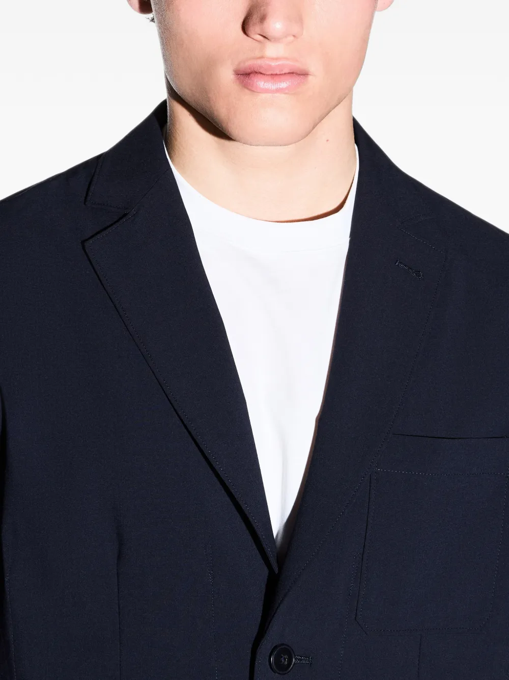 Armani Exchange Blazer met enkele rij knopen Blauw