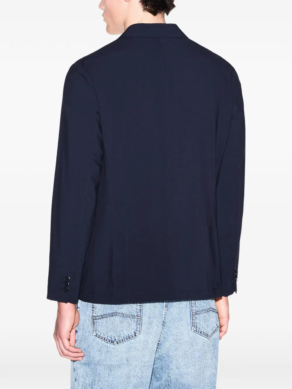 Armani Exchange Blazer met enkele rij knopen Blauw