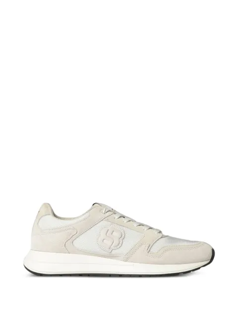 BOSS suede-panelled mesh sneakers