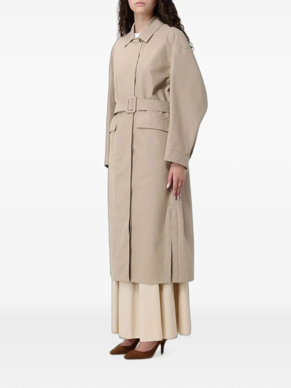 Max Mara Trenchcoat met ceintuur Beige