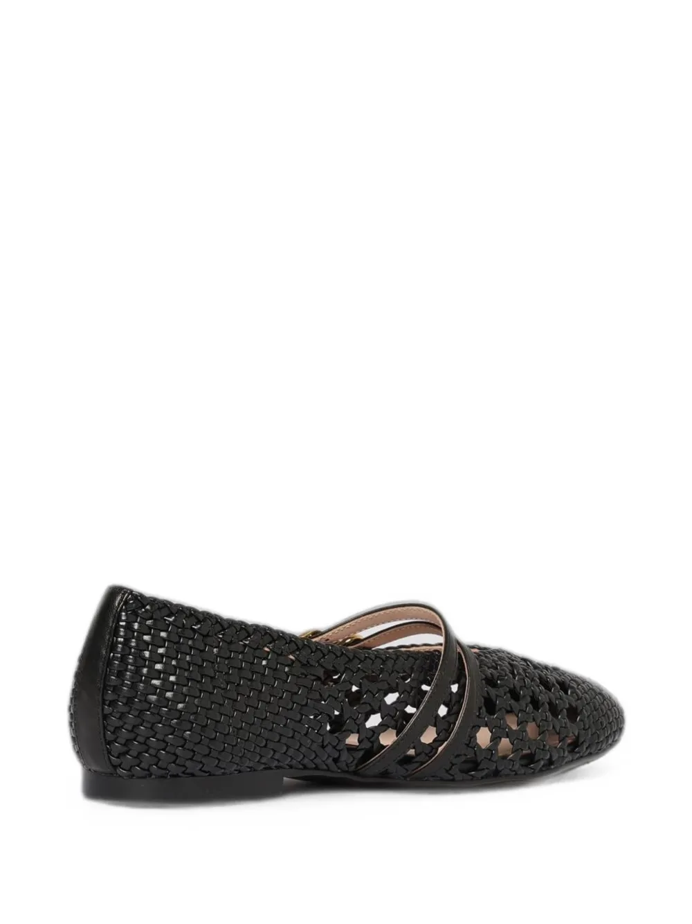 Coccinelle Risako woven-design ballet flats Zwart