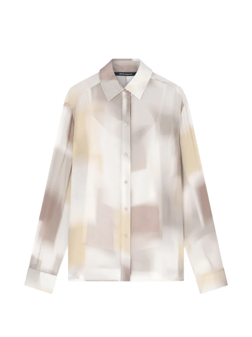 Emporio Armani Camicia con stampa astratta - Toni neutri