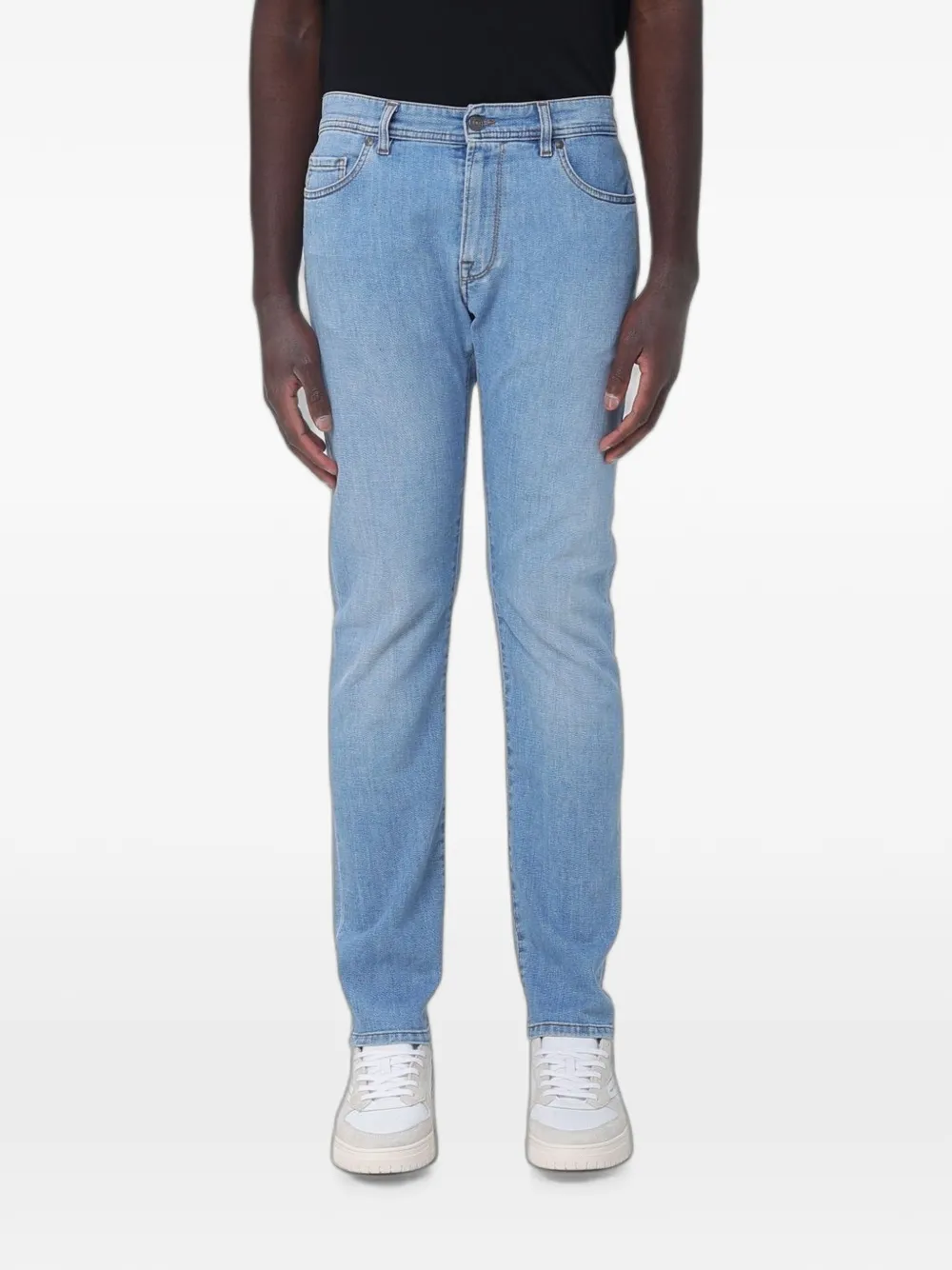 BROOKSFIELD five-pocket slim-fit jeans - Blu