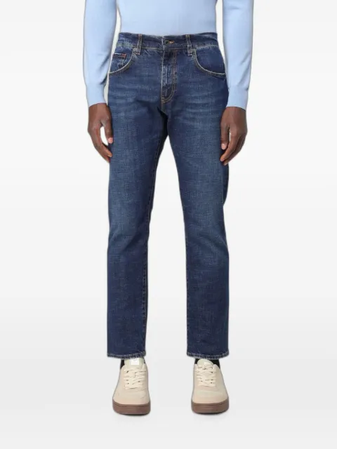Fay faded slim-fit jeans