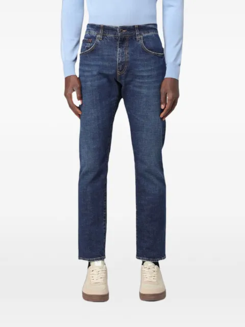 Fay faded slim-fit jeans