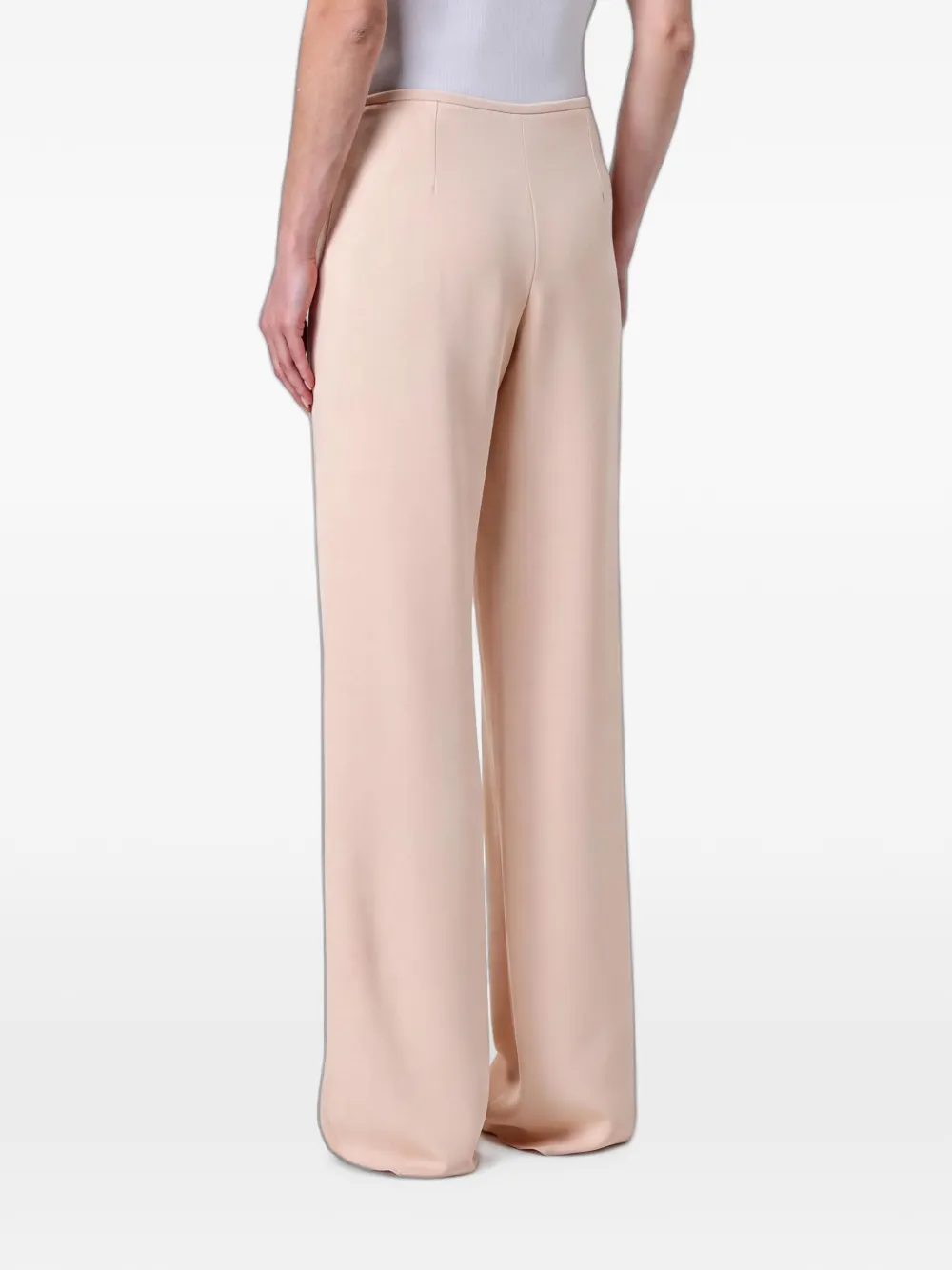 Emporio Armani Broek met wijde pijpen Beige